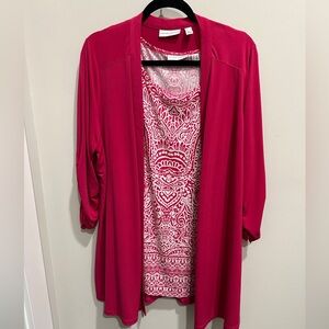 2 piece Liquid Knit twin set - 1X